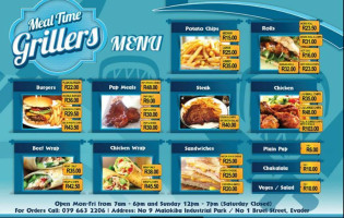 Meal Time Grillers menu