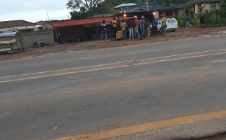 Taki Chisa Nyama outside