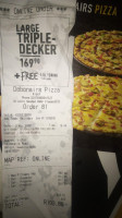 Debonairs Pizza menu