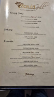 Marula Grill menu