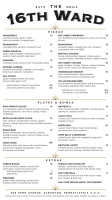 Panarottis Upington menu