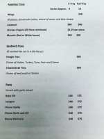 Mugg Bean menu