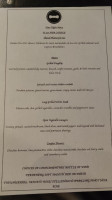 Butlers Restaurant Bar menu