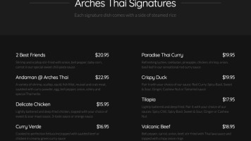 Vera Vita menu